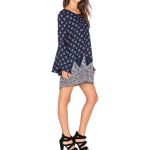 Revolve Band of Gypsies Printed Mini Dress - Picture 3 of 16